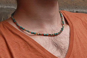 Collana CHNA04 Turchese per uomini e donne - Ilgrandebazar