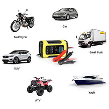 Carica l'immagine nel visualizzatore di Gallery, URAQT Caricabatteria Moto,12V 6A Multi Proictezioni Caricatore Giallo
