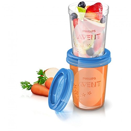 Philips Avent SCF639/05 Set Vasetti per Conservazione 240 ml, Multicolore - Ilgrandebazar