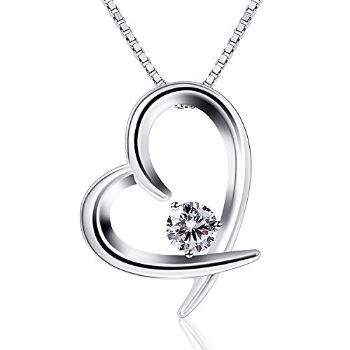 B.Catcher Collana in Argento 925 con Pendente a Cuore Zircone - Ilgrandebazar
