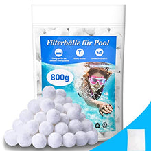 Carica l'immagine nel visualizzatore di Gallery, Ufoepv Sfere Filtranti per Piscina, 800g Palline Filtro Piscina Sostituisce 28kg di Sabbia Ultra Leggera Riutilizzabile per Filtri Prodotti Piscina per Sistemi di Filtrazione