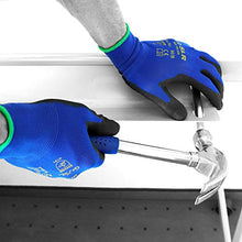 Carica l&#39;immagine nel visualizzatore di Gallery, S&amp;R 12 x Guanti da Lavoro 12 Paia in poliestere con rivestimento PU. L/10