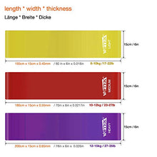 Carica l&#39;immagine nel visualizzatore di Gallery, WOTEK Bande Elastiche Fitness-Elastici Fitness con 3 Livelli di colorful