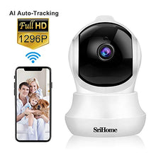 Carica l&#39;immagine nel visualizzatore di Gallery, Telecamera di Sorveglianza WiFi SriHome SH020,1296p IP...