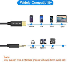 Carica l'immagine nel visualizzatore di Gallery, aceyoon Type C Jack 3.5mm Cavo 1m Adattatore USB C Maschio a 3.5mm...