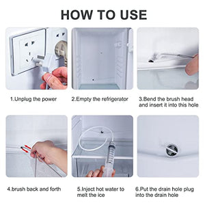 Kit Pulizia Frigorifero 14 Pezzi - Con Raschietto, Siringhe, Tappi E Tubi Per Manutenzione Completa - Foto 3