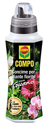 Compo 1405606005 Concime Liquido per Piante Fiorite con Guano, 1 Litro