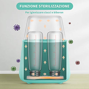 Scaldabiberon Sterilizzatore 6 in 1 Elettrico Scaldapappe Doppio WK-2301