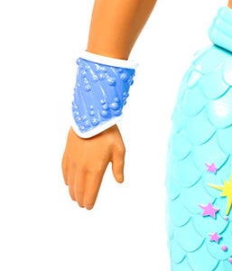 Barbie Ken Tritone dei Mari, Bambola Bionda con Coda, Giocattolo per Bambini...