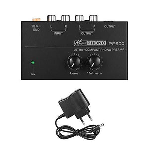 Muslady Phono Preamplificatore Ultra-compatta con Controlli di Livello e...