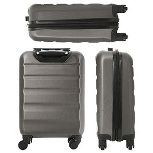 Trolley Aerolite ABS - bagaglio a mano 55x35x20 cm - Grigio (Echarcoal)