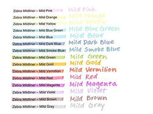 Carica l&#39;immagine nel visualizzatore di Gallery, Zebra Mildliner Set di 20 evidenziatori, colori pastello