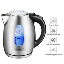 Carica l&#39;immagine nel visualizzatore di Gallery, Aigostar Queen 30CDZ - Bollitore elettrico in acciaio inossidabile con... - Ilgrandebazar
