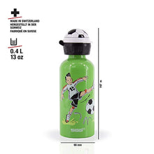 Carica l&#39;immagine nel visualizzatore di Gallery, SIGG Footballcamp Borraccia bambini (0,4l), alluminio con chiusura...