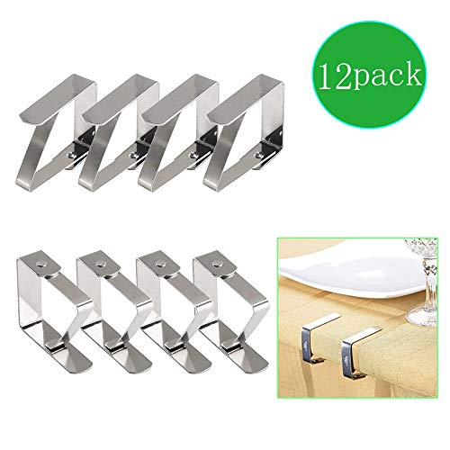 Fermatovaglia Acciaio, per Esterno, Clip Tovaglia,12 Pezzi...