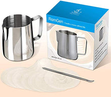Carica l'immagine nel visualizzatore di Gallery, FlamGen Bricco per Latte in Acciaio Inox, Brocca Schiuma di 900ml/32oz