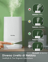 Carica l&#39;immagine nel visualizzatore di Gallery, Homasy Umidificatore 4,5 L, Ultrasuoni a Riempimento Bianco