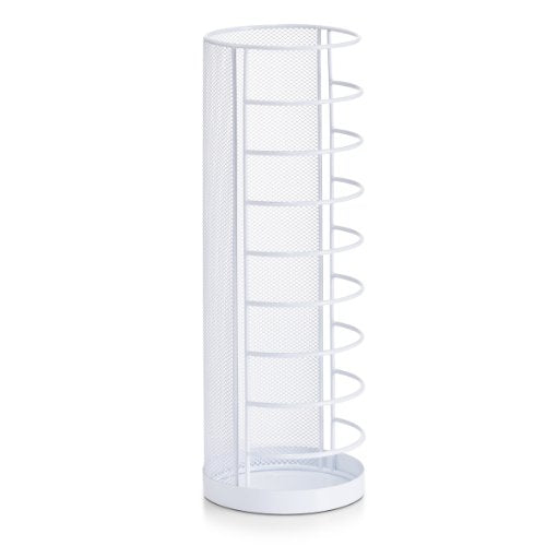 Zeller 17715 - Portaombrelli Mesh, ø 14 x H 40,5 cm, Colore: Bianco - Ilgrandebazar