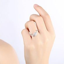 Carica l&#39;immagine nel visualizzatore di Gallery, Hmilydyk - Anello di fidanzamento classico in argento Sterling 925, da... - Ilgrandebazar