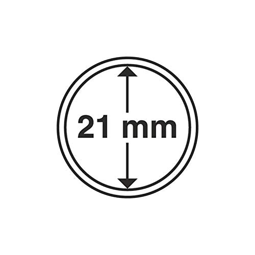 Leuchtturm 327401 coin capsules inner diameter 21 mm - Ilgrandebazar