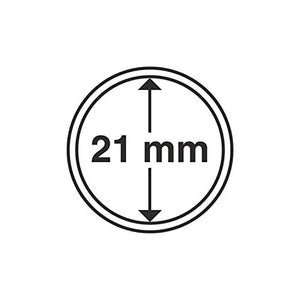 Leuchtturm 327401 coin capsules inner diameter 21 mm - Ilgrandebazar