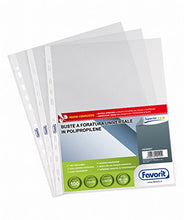Carica l&#39;immagine nel visualizzatore di Gallery, Favorit 100460057 Buste a Foratura Universale, Formato Interno 22x30 cm,... - Ilgrandebazar