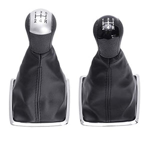AAlamor 5 Speed Gear Shift Manopola Stick Leva Cover per Argento