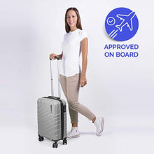 Carica l&#39;immagine nel visualizzatore di Gallery, Valigia Trolley da Viaggio Rigida - Idonea Ryanair e Easyjet S, Argento