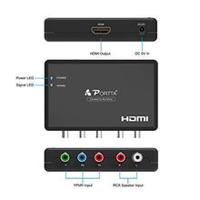 Carica l&#39;immagine nel visualizzatore di Gallery, RGB a HDMI Convertitore, Portta YPbPr Component + R L a / Converter