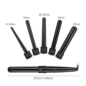 Ferro Arricciacapelli 5 in 1, Capelli Ricci ,Arricciacapelli Ceramica... - Ilgrandebazar