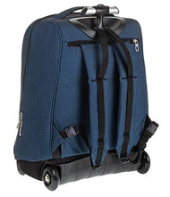 Carica l&#39;immagine nel visualizzatore di Gallery, Trolley Invicta Benin Recycled, Blu, 35 Lt, 2in1 Zaino con Sollevamento Blu
