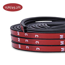 Carica l'immagine nel visualizzatore di Gallery, CICMOD 3 Pzs Guarnizione Striscia Auto Gomma Autoadesive Forma B 15M