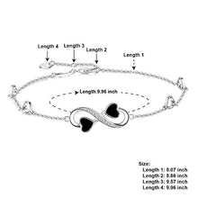 Carica l&#39;immagine nel visualizzatore di Gallery, E.INFINITY Cavigliera Infinito per Donna, Regolabile Donna in... - Ilgrandebazar