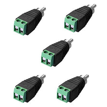 Carica l'immagine nel visualizzatore di Gallery, SIENOC 5 x Phono RCA Spina maschio di AV Terminale a vite Connettore