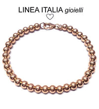 Carica l'immagine nel visualizzatore di Gallery, Bracciale donna sfere, in argento 925 rosa - Linea Italia gioielli Made in... - Ilgrandebazar