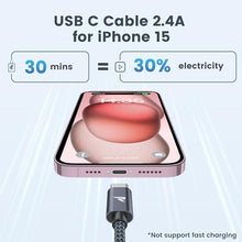 Carica l&#39;immagine nel visualizzatore di Gallery, RAMPOW Cavo USB Type-C [USB 3.0, 1M], Cavo USB C Ricarica Rapida 3A QC 3.0, Cavo USB C Compatibile per Samsung S22/S21/S20/S10, iPhone 15/15 Pro, Huawei, Xiaomi, OnePlus - Grigio Siderale