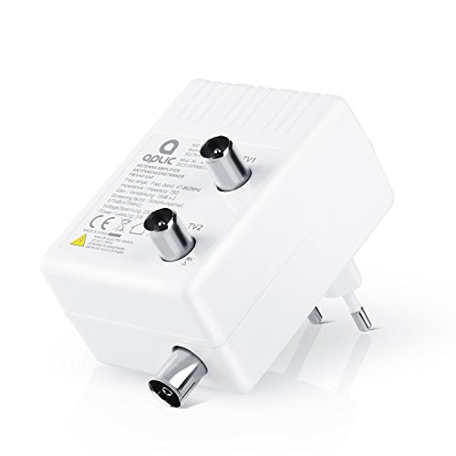 Aplic - Amplificatore antenna TV - a 2 uscite - amplificazione... - Ilgrandebazar