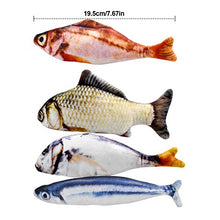 Carica l&#39;immagine nel visualizzatore di Gallery, Dokpav 4PCS 20CM Simulazione Peluche di Pesce, Giocattoli per Gatto,...