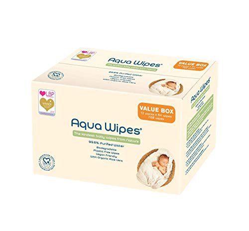 Aqua Wipes Salviette per Neonati, (Scatola di 12 pacchetti (Totale... - Ilgrandebazar