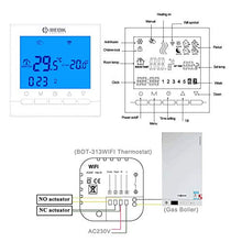 Carica l&#39;immagine nel visualizzatore di Gallery, Beok Termostato Wifi, Confezione da 1 pz, Blue Backlight