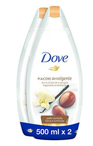 Dove Bagnoschiuma - Burro di Karitè - Pacco da 2 x 500 ml