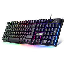 Carica l&#39;immagine nel visualizzatore di Gallery, EMPIRE GAMING - Tastiera Gaming K300 QWERTY Italiana -105 Tasti Semimeccanica -Retroilluminazione LED RGB -19 Keys Anti-ghosting -12 Scorciatoie multimediali - USB con Filo