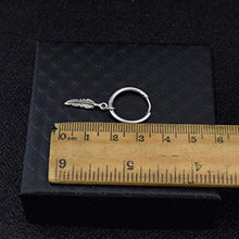 Carica l&#39;immagine nel visualizzatore di Gallery, PPX Argento Orecchini per uomo Donna Ragazza a cerchio Piuma...