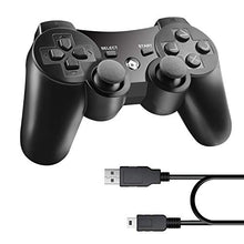 Carica l&#39;immagine nel visualizzatore di Gallery, Diswoe Bluetooth senza fili Controller di gioco per PS3 Sostituzione Nero