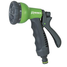 Carica l'immagine nel visualizzatore di Gallery, Ribimex PRA/TV.9302 Pistola Multigetto, 8 Funzioni, Verde/Grigio