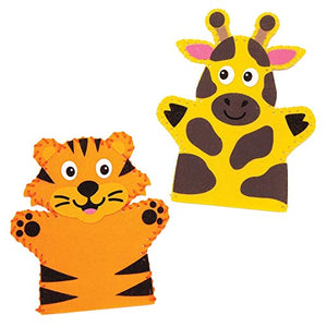 Baker Ross Puzzle in legno con animali della giungla (confezione da 4) -... - Ilgrandebazar