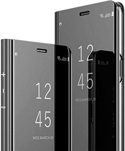 Custodia per Samsung Galaxy S8 Cover PU Custodie in Pelle con Funzione Nero - Ilgrandebazar