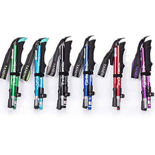 Carica l'immagine nel visualizzatore di Gallery, Kwnraor Bastoni da Trekking con 2 Pack Impugnatura EVA Blu