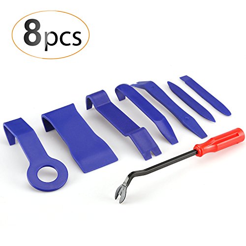 AGPTEK 8pcs Strumento di Rimozione Auto Kit Utensile Smontaggio per Blu - Ilgrandebazar