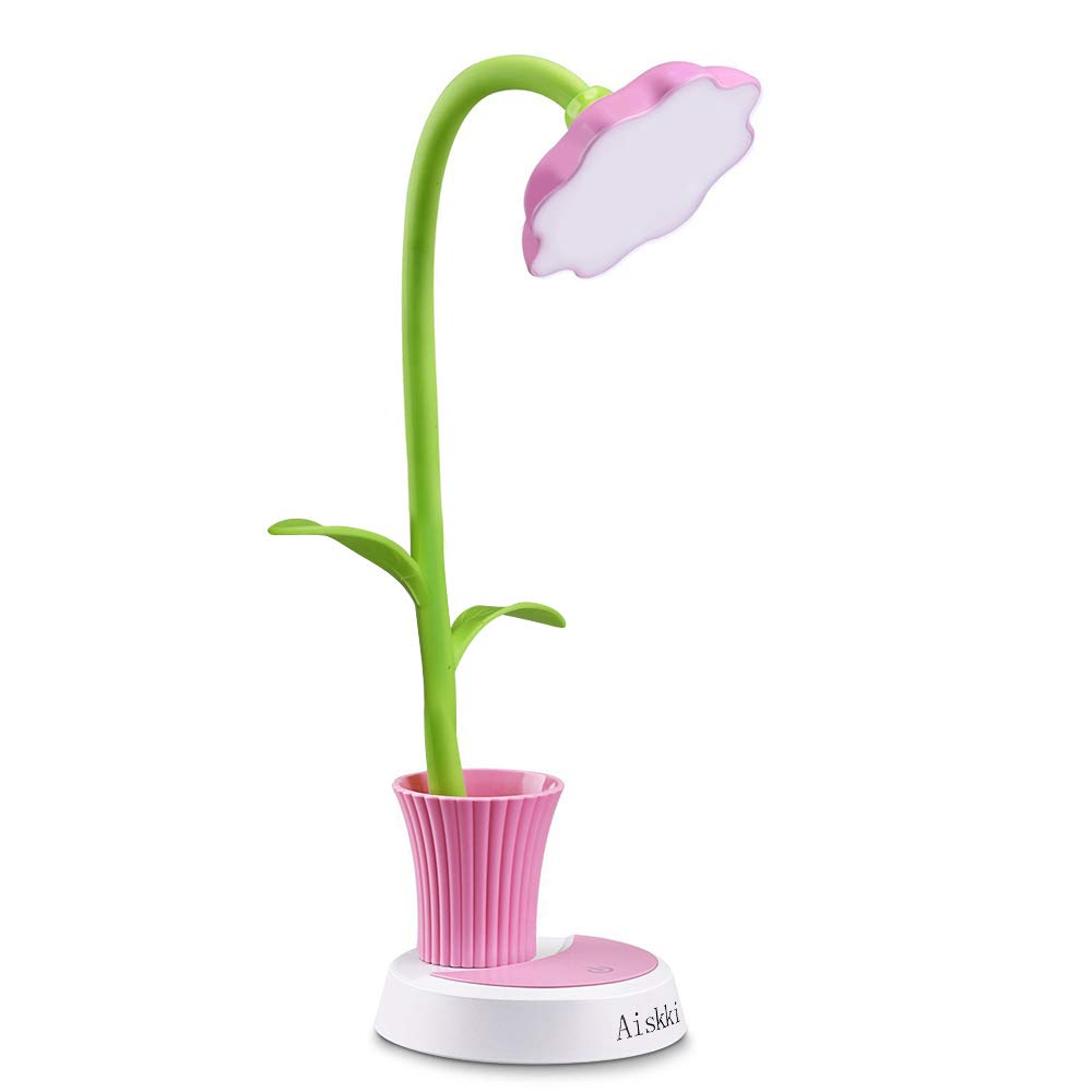 Aiskki Led Lampada da Tavolo Lampade Scrivania Bambina, Comodino Luce 1, Rosa - Ilgrandebazar